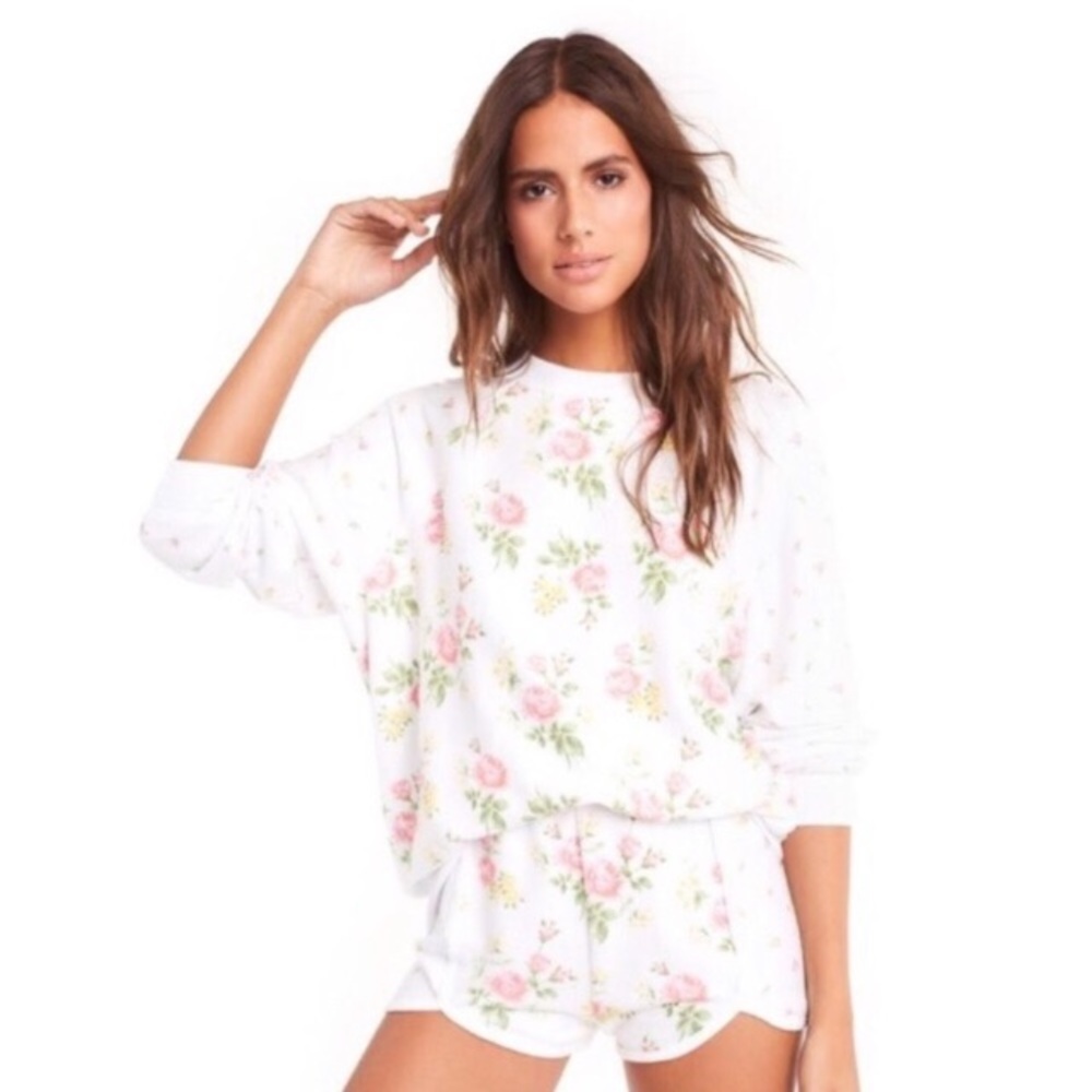Wild fox White Floral jumper